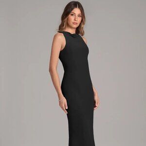 Azazie Allettie - Black Mermaid Chiffon Dress